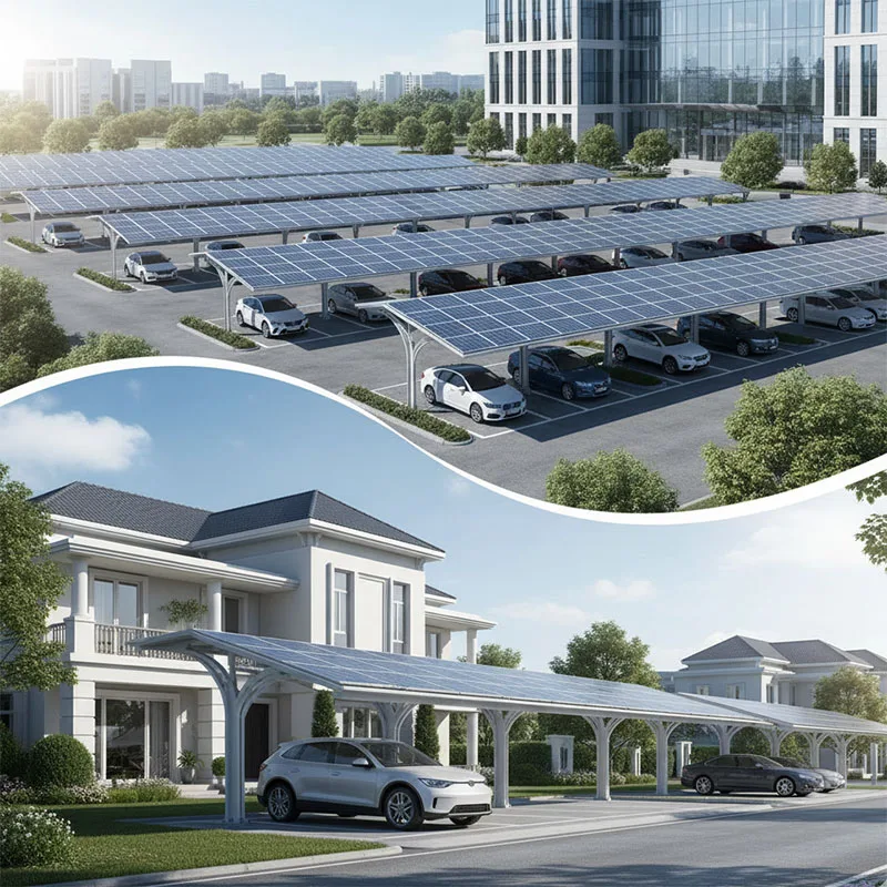BIPV Solar Carport Application Scenarios