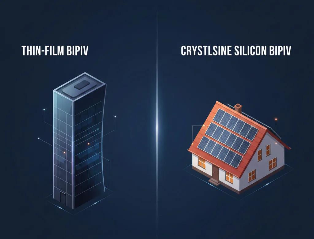 Thin Film BIPV vs Crystalline Silicon(c-Si)