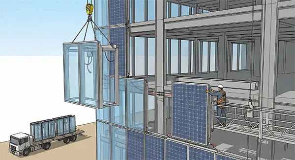 BIPV Mounting—The Unitized System (Prefabricated)