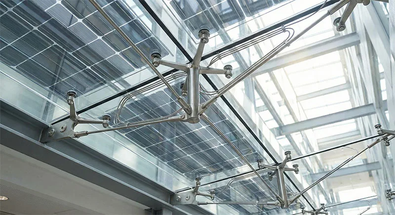 BIPV Mounting—Point-Supported System (Spider Fitting)