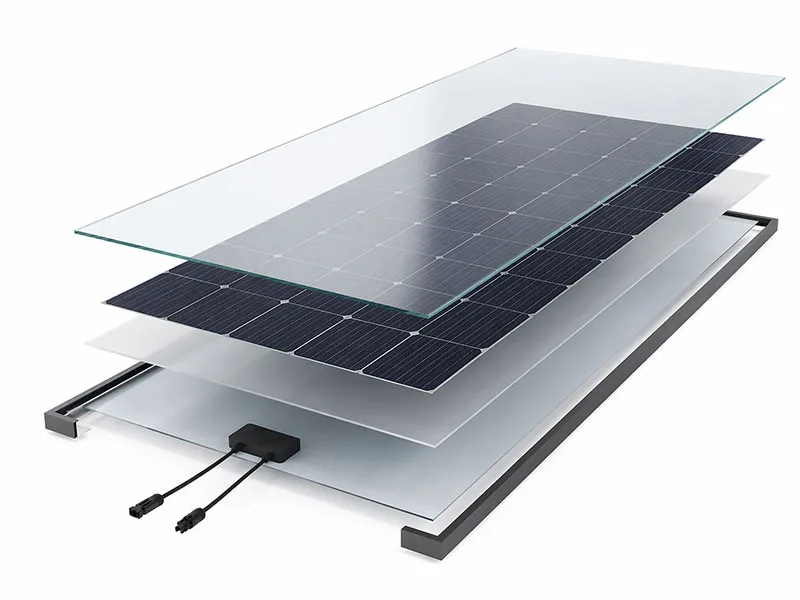 Illustrating the Layered Structure of a BIPV Module