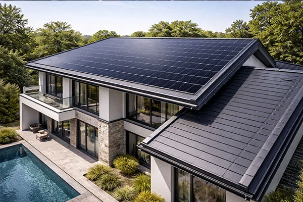 Roof-integrated project route