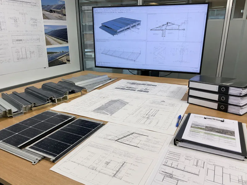 industrial BIPV technical documentation and roof integration review