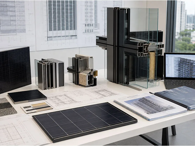 commercial BIPV technical documentation and facade engineering review