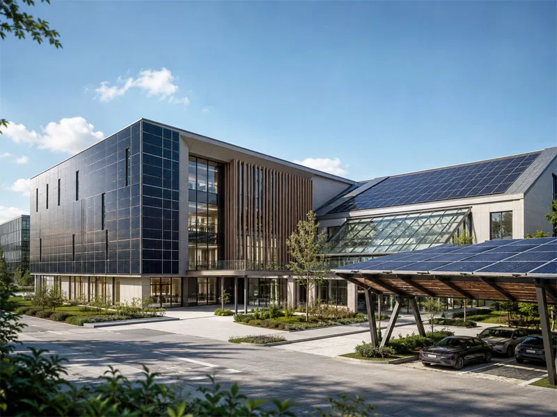 one-stop BIPV solution for facade roof canopy and project support