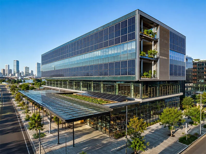 BIPV for developers and building owners with facade roof and glass integration